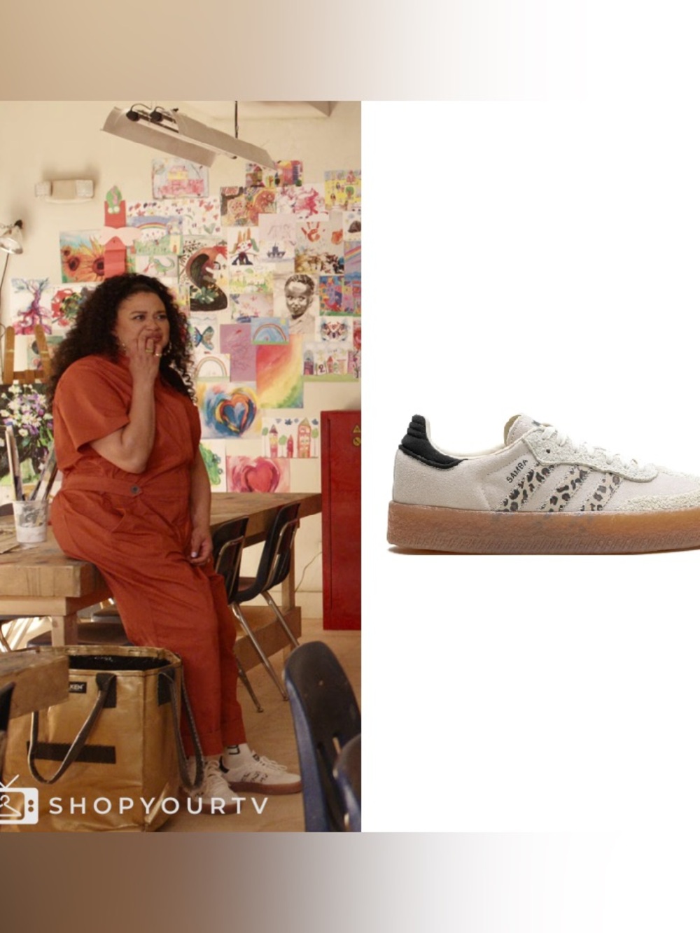 Adidas Sambae Leopard Off White JI4226 - Picture 11 of 11